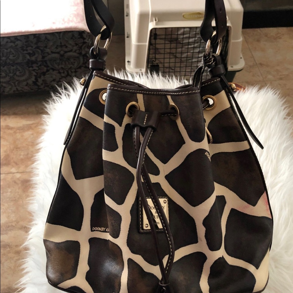 Giraffe print Dooney and Bourke